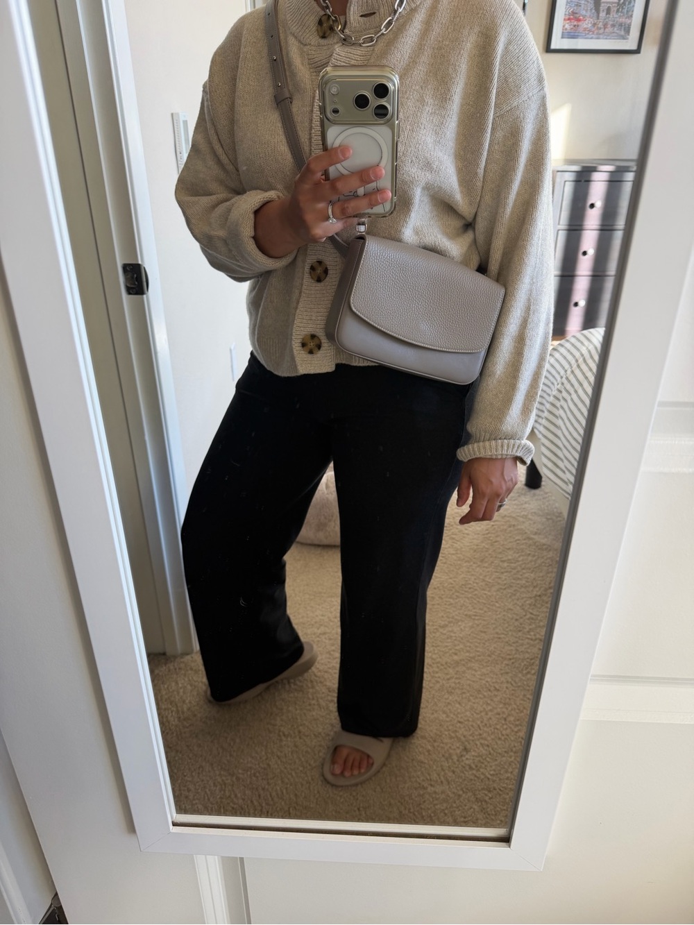 Cuyana Black Wide-Leg Trousers